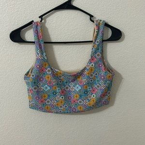 Albion Fit Blue Olivia Swim Crop Size Small